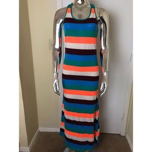 Striped Long Fitted Sun Dress